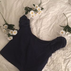 Forever 21 Navy crop top
